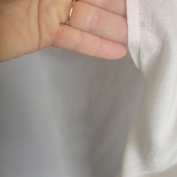 Lucky Brand Ivory Eyelet Western Boho Peasant Blouse size XS - Picture 3 of 6